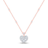 1/2CTW-DIA CN FASHION HEART NECKLACE (18INCH)